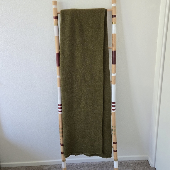 Pendleton Woolen Mills Vintage 1953 Military Army 100% Wool Blanket Olive Green - Picture 1 of 15